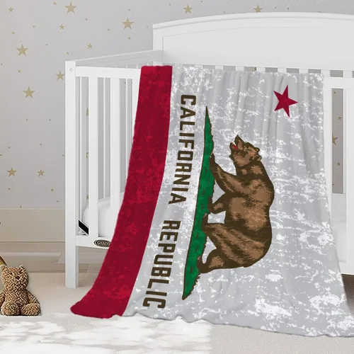 Miniatura 17 de YeeJu Manta patriótica para bebé, manta pequeña del 4 de julio, Día de los Caídos del 4 de julio, manta para niños pequeños, forro polar suave