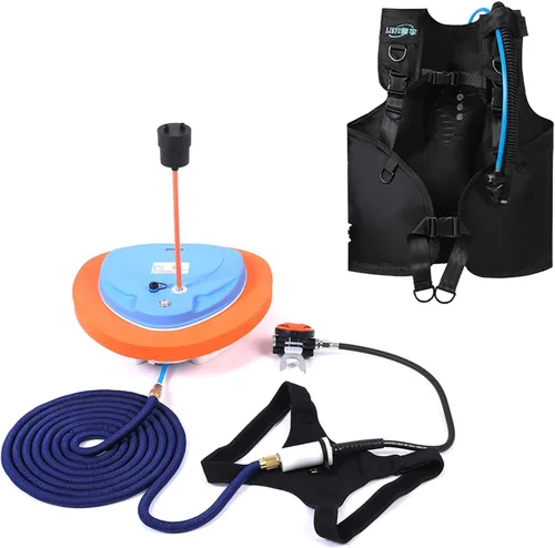 Miniatura 4 de TUXING Diving Ventilator,Diving Without Tanks with Scuba BCD, Waterproof Portable Rechargeable Scuba Diving Tank,45 ft Hose & Scuba Breathing