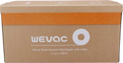Miniatura 5 de Wevac Rollo de sellado al vacío de alimentos de 11" x 150' con cortador, bolsas selladoras al vacío ideales para Food Saver, sin BPA, grado