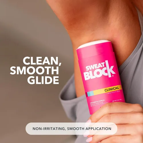 Miniatura 3 de SweatBlock Deodorante de Fuerza Clínica para Mujeres Aroma de Coco y Vainilla 48 Horas de Protección contra el Sudor y el Olor Fórmula de Uso Diario