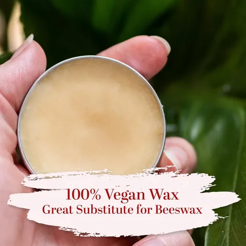 Miniatura 5 de Copos de cera de carnauba para bálsamos, velas y cuidado de la piel Cera vegana natural, ingrediente para bálsamo labial, bálsamos y acabado