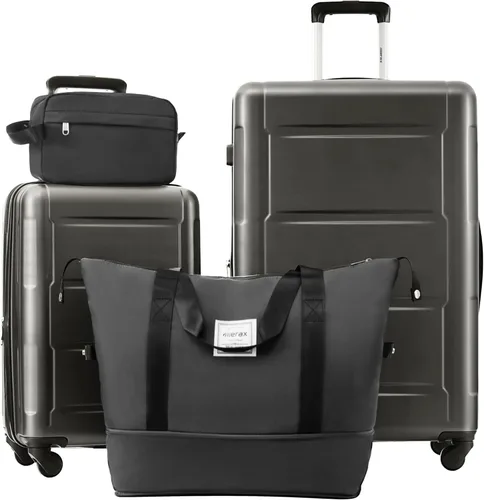 Miniatura 98 de Merax Equipaje, maleta extensible rígida con ruedas giratorias ligeras, Negro -, 40/48/52