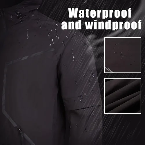Miniatura 2 de K.E.J. Chaqueta de lluvia de golf, impermeable, trajes de lluvia de golf para hombres, equipo de lluvia de golf