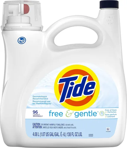 Miniatura 15 de Tide Free & Gentle - Detergente líquido suave para ropa, 64 cargas