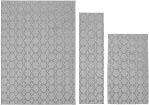 Miniatura 52 de Garland Rug Sparta - Alfombra antideslizante de polipropileno de 2 pies x 12 pies, color negro, ideal para salas de estar y pasillos, elegante
