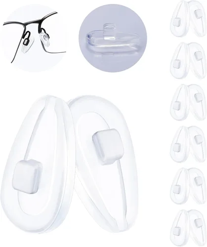 Miniatura 7 de 10 pares de piezas de nariz de goma de silicona de repuesto compatibles con Oakley Socket 5.5 (5.0)/Contrail/Lizard/Limit Switch/Truss