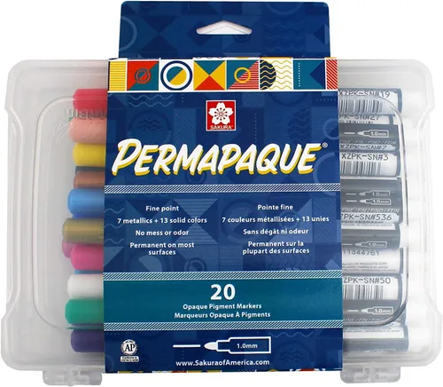 Miniatura 12 de SAKURA Marcadores de punta fina Permapaque, Bright 7 PK #58319