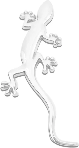 Miniatura 8 de Calcomanías de Gecko para Coche, Calcomanías para Carrocería Automotriz, Emblema de Insignia de Cromo de Metal Puro con Forma de Gecko 3D de Moda