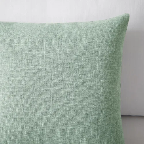 Miniatura 4 de Meekio - Juego de 2 fundas de almohada de color verde salvia de 22 x 22 pulgadas, fundas de almohada decorativas de lino con estilo bohemio