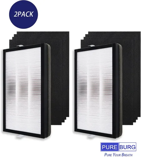Miniatura 4 de PUREBURG Filtro de repuesto compatible con Filtrete F1 compatible con purificadores de aire FAP-C01-F1 y FAP-T02-F1 FAPF-F2-A FAP-C01-F2