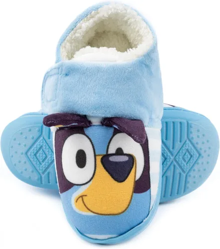 Miniatura 4 de Bluey Pantuflas para niños pequeños 3D con correa de orejas y zapatos de casa