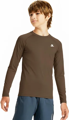 Miniatura 13 de Devoropa - Camiseta de compresión para niños pequeños, camiseta de fútbol y béisbol de manga larga, camiseta interior deportiva de secado rápido