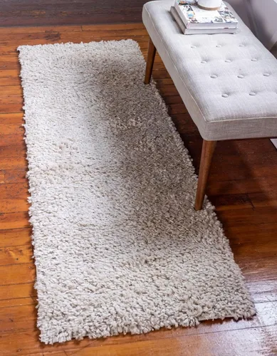 Miniatura 61 de Unique Loom Davos Shag Collection - Alfombra de área, color liso (4 pies 1 pulgada x 6 pies 1 pulgada, rectangular, color pimienta)