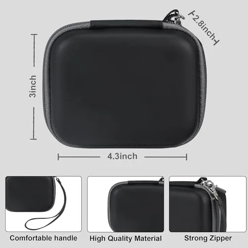 Miniatura 3 de Estuche para cámara digital Leayjeen Compatible con la cámara digital mini vintage CHUZHAO y adecuado para cámara de video portátil estilo TLR retro
