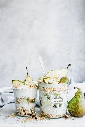 Miniatura 4 de Familia Swiss Muesli Cereal, 0g de azúcar añadido, Cereal lleno de energía con pasas, avellanas y almendras, caja de 29 onzas (6 unidades)