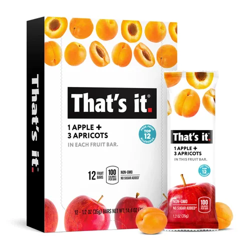 Miniatura 6 de That's it. Manzana+Mango+Chili 100% Natural Gran Sabor Barra de Fruta Seca Real, Vegana, Sin Gluten, Paleo, Kosher, Sin OMG, Sin Conservantes, Sin