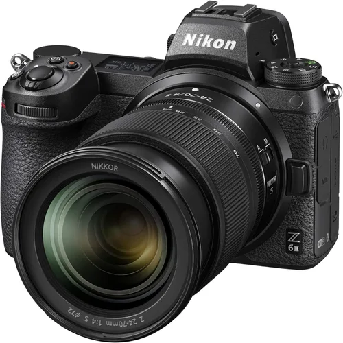 Miniatura 3 de Cuerpo de cámara sin espejo Nikon Z6II + Kit de lente NIKKOR Z 24-70mm f/4 S 1663 Formato FX de fotograma completo 4K UHD con maletín de viaje Deco