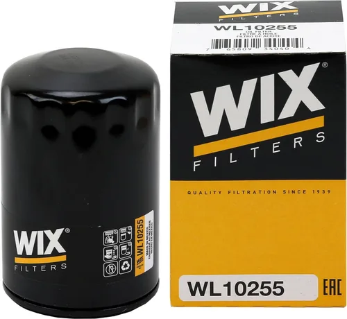 WIX Reemplazo del filtro de aceite WL10255, construido para aceite sintético y de alto kilometraje, compatible con varios GM (11-20)