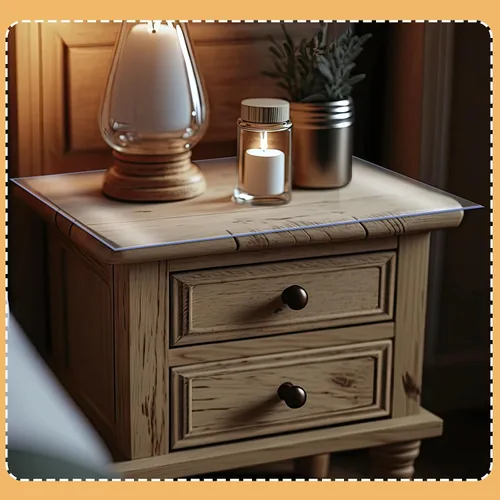 Miniatura 7 de Ganeen Protector para mesita de noche, protector de plástico transparente de 15.8 x 23.6 pulgadas, 0.059 in de grosor, rectangular, de cloruro