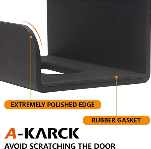 Miniatura 4 de A-KARCK Perchas de pared para Jeep, 2 piezas, soporte de almacenamiento de puerta con forro de goma compatible con Jeep Wrangler JK JKU JL