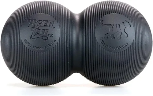 Miniatura 8 de Tiger Tail Bola de tigre grande de 8 pulgadas de largo por 4.4 pulgadas de alto rodillo de espuma de cacahuete bola doble: herramienta de masaje