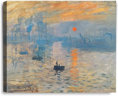 Miniatura 109 de IPIC - Reproducción artística de los lirios de agua de Claude Monet 1906, impresiones giclée coinciden con el marco dorado clásico, arte de pared