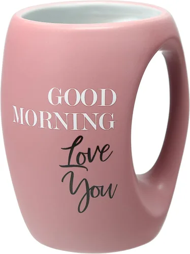 Pavilion Gift Company - Taza de café grande de 16 onzas con texto en inglés «Good Morning Love You», tazas para mamá, abuela, hermana, hija, amiga,