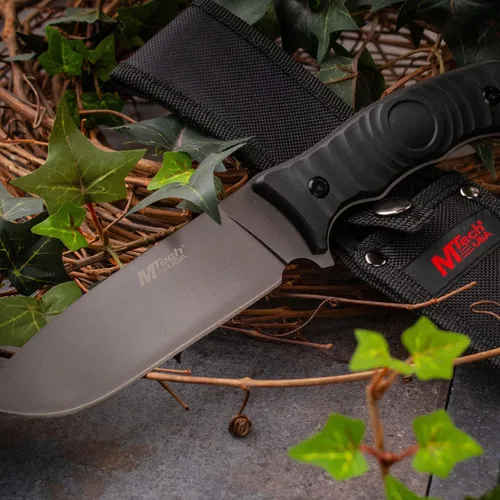 Miniatura 6 de MTech USA mt-20 – 70 C Fixed Blade cuchillo, gris titanio, mango negro, 10 pulgadas