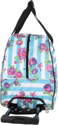 Miniatura 3 de Betsey Johnson Colección de equipaje de mano de diseñador - Bolsa de lona ligera de 22 pulgadas - Maleta de viaje de negocios de fin de semana con 2