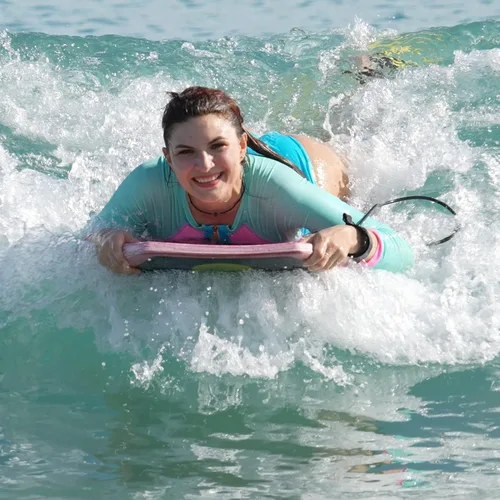 Miniatura 6 de ATUNAS Tablas de cuerpo, 33 a 43 pulgadas, bodyboard para playa con correa de muñeca, espuma sólida de PE/EVA impermeable de celda cerrada, surf