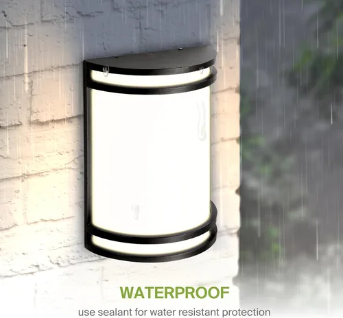 Miniatura 7 de ASD Lámpara LED de montaje en pared para exteriores e interiores de 10 pulgadas con sensor de movimiento, iluminación de pared de níquel cepillado