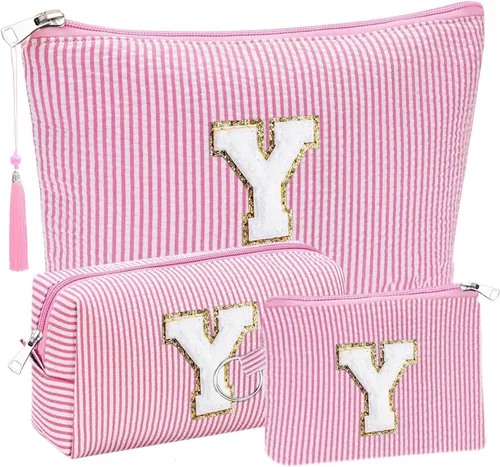 Miniatura 37 de Regalos Iniciales Bolsitas de Cosméticos de Viaje Juegos para Cartera, 3pcs Bolsitas Stoney Clover Dupes Bolsa de Maquillaje, Juego de Bolsas
