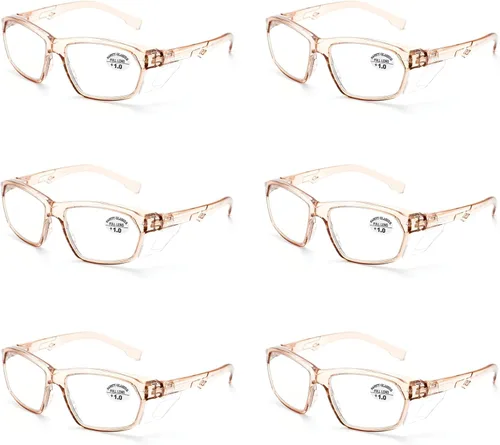 Miniatura 127 de ProtectX Elegantes gafas de seguridad antivaho y resistentes a los arañazos, gafas de protección UV, lentes de bloqueo de luz azul para hombres