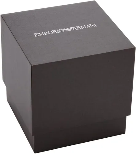 Miniatura 4 de Emporio Armani Men's Three-Hand Date Black Leather Watch