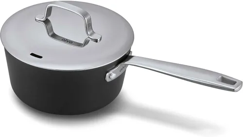 Miniatura 11 de Alva Maestro - Cacerola de acero inoxidable recubierta de 5 capas con tapa, olla pequeña de 1.5 cuartos de galón, compatible con inducción, apta