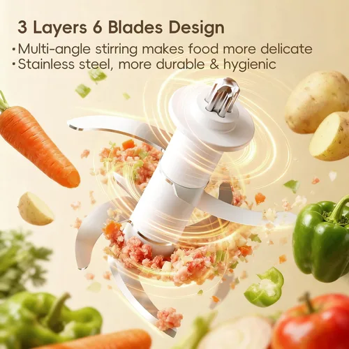 Miniatura 10 de Fabricante de Alimentos para Bebés, Juego Pequeño de Procesador de Alimentos para Bebés, Fruta, Verdura, Carne, Fabricante de Alimentos para Bebés