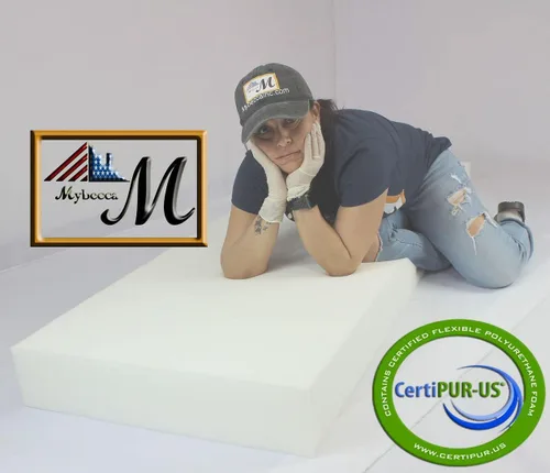 Miniatura 7 de Mybecca almohadón de tapicería para repuesto de asiento estándar de espuma de densidad alta y media