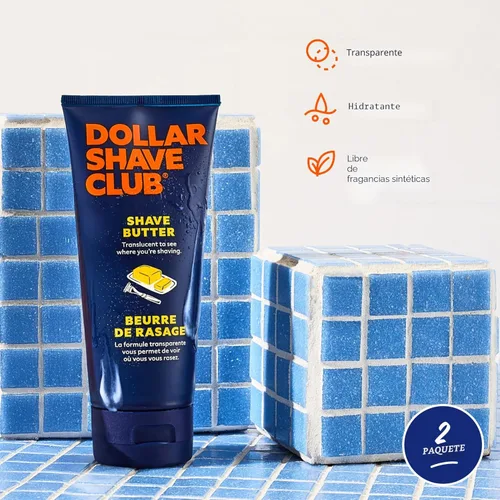 Miniatura 2 de Dollar Shave Club Shave Butter 6 onzas (paquete de 2) Crema de afeitar translúcida para pieles sensibles