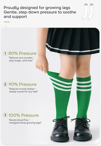 Miniatura 5 de Zando Calcetines de fútbol para niños, hasta la rodilla, para jóvenes, béisbol, fútbol, sóftbol, niños y niñas, de algodón suave sobre