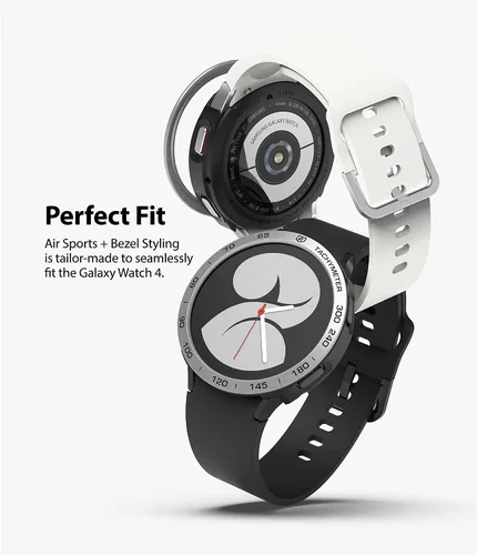 Miniatura 3 de Ringke [Deportes aéreos + estilo bisel] Compatible con Samsung Galaxy Watch 4 de 1.575 pulgadas, funda flexible de poliuretano termoplástico a