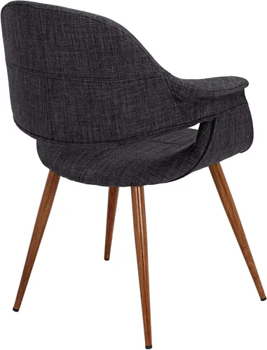 Miniatura 6 de Armen Living Sillón moderno de tela de carbón Phoebe