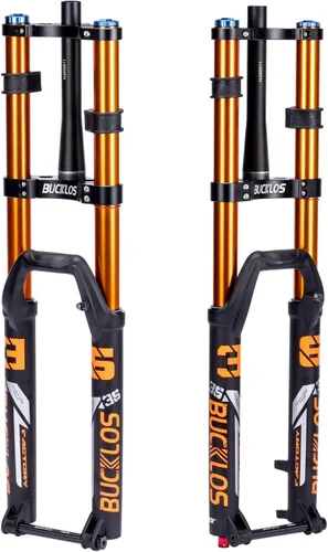 BUCKLOS Horquilla de suspensión de aire cuesta abajo 27.5/29 0.591 x 4.331 in Boost Tapered, Travel 7.087 in 1.417 in Tubo interior a través del eje
