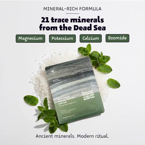 Miniatura 2 de Sales del Mar Muerto para remojar, relajante baño de sal para rejuvenecimiento corporal, sales minerales naturales, sales de baño gruesas del mar