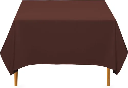 Miniatura 12 de Lann's Linens - Mantel cuadrado premium de 70 pulgadas para bodas/banquetes/restaurantes - Mantel de tela de poliéster - Blanco