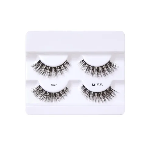 Miniatura 8 de KISS Lash Couture - Pestañas postizas de visón sintético, banda de pestañas sin nudos, reutilizables, aptas para lentes de contacto, fáciles