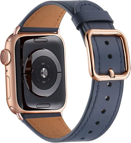 Miniatura 40 de MNBVCXZ Correas de cuero compatibles con Apple Watch para mujeres, correa de repuesto genuina para iWatch Series 11 10 9 8 7 6 5 4 3 2 1 SE 3 SE 2