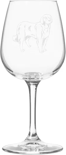 Miniatura 210 de Copa de vino de 12.75 onzas con diseño de perro grabado