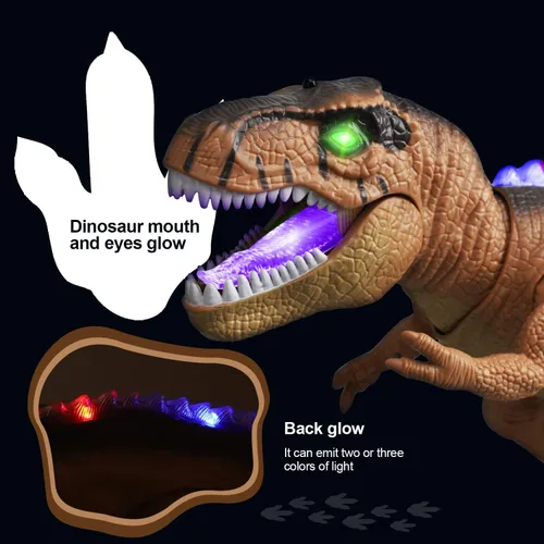 Miniatura 4 de STEAM Life Juguetes de dinosaurio con control remoto para niños, gran robot Trex para niños, juguetes Trex, robot de dinosaurio electrónico que