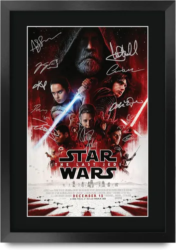 Miniatura 49 de HWC Trading Star Wars Episodio 1 La Amenaza Fantasma Regalos Presentación Impresa Autografiada Montaje para Fans de Recuerdos de Películas - 16" x