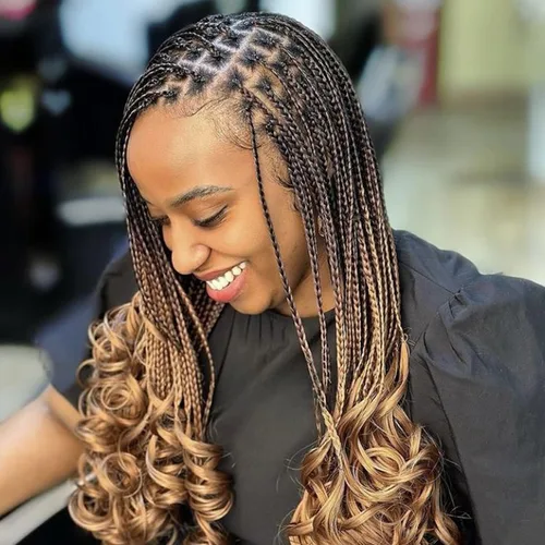 Miniatura 34 de Cabello Rizado Francés para Trenzar de 18 Pulgadas, 8 Paquetes Color Borgoña - Cabello para Trenzar Pre-Estirado con Rebote - Extensiones de Cabello